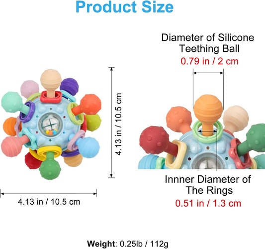 Baby Sensory Toy – Teething Relief & Brain Development for Infants (0–12 Months)