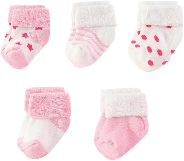 Newborn Layette Gift Set Bodysuits Pants for Baby Girl and Boy 24 Piece 100% Cotton Essentials and Accessories