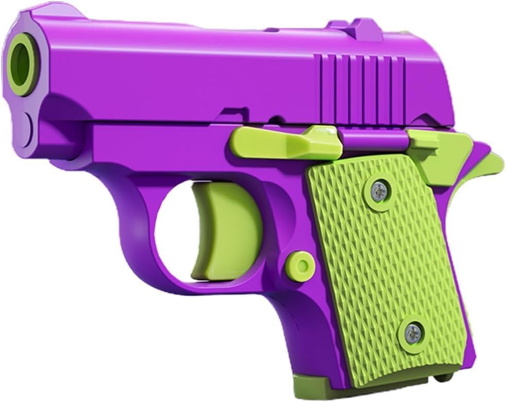 Fidget Toys Pistol, 3D Gravity Mini 1911 Fidget Pistol Toys,Fidget Sensory Toys,Stress Relief for