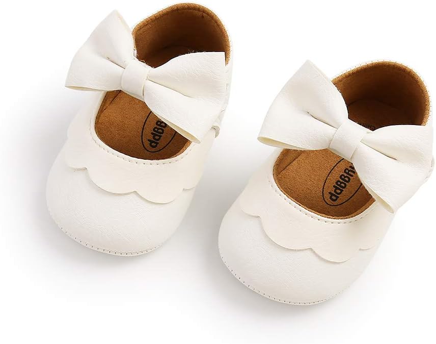 Baby Shoes Mary Jane Flats Non Slip Soft Sole Infant Toddler Sneakers First Walkers Party Christmas Dress Shoes