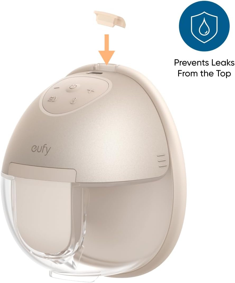eufy Original Spout Cap (4-Pack) for Wearable Breast Pump E10/E20/S1/S1 Pro, Breast Pump