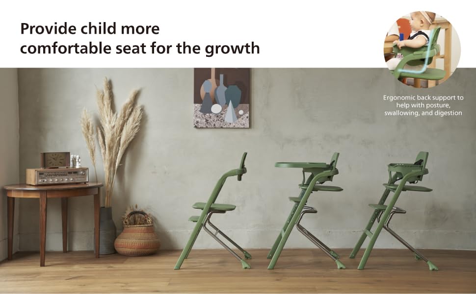 Unilove Grow with Me 2-in-1 Baby High Chair – Adjustable Toddler Chair with Baby Set, Removable