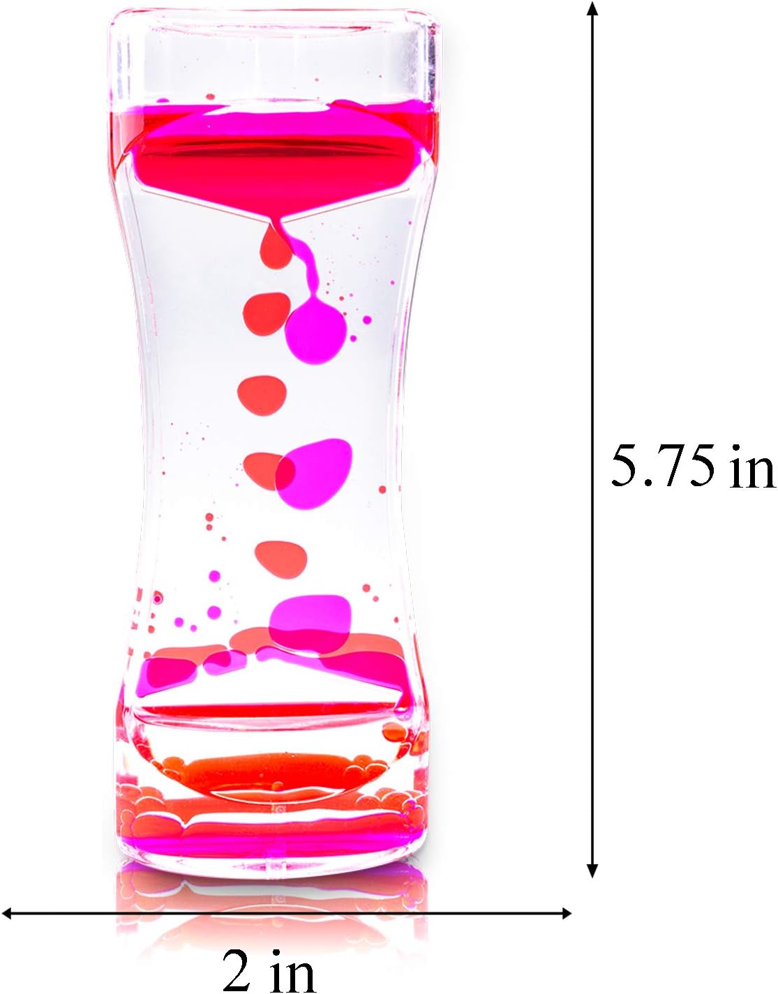 Liquid Motion Bubbler for Sensory Play, Fidget Toy, Children Activity, Desk Top, Assorted Colors (3 Pack)