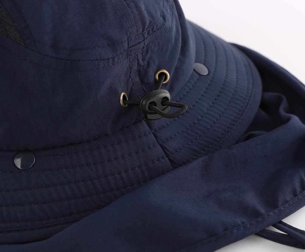 Home Prefer UPF 50+ Boys Sun Hat with Neck Flap Wide Brim Summer Beach Bucket Hat for Boys Girls Toddler Kids Safari Hat