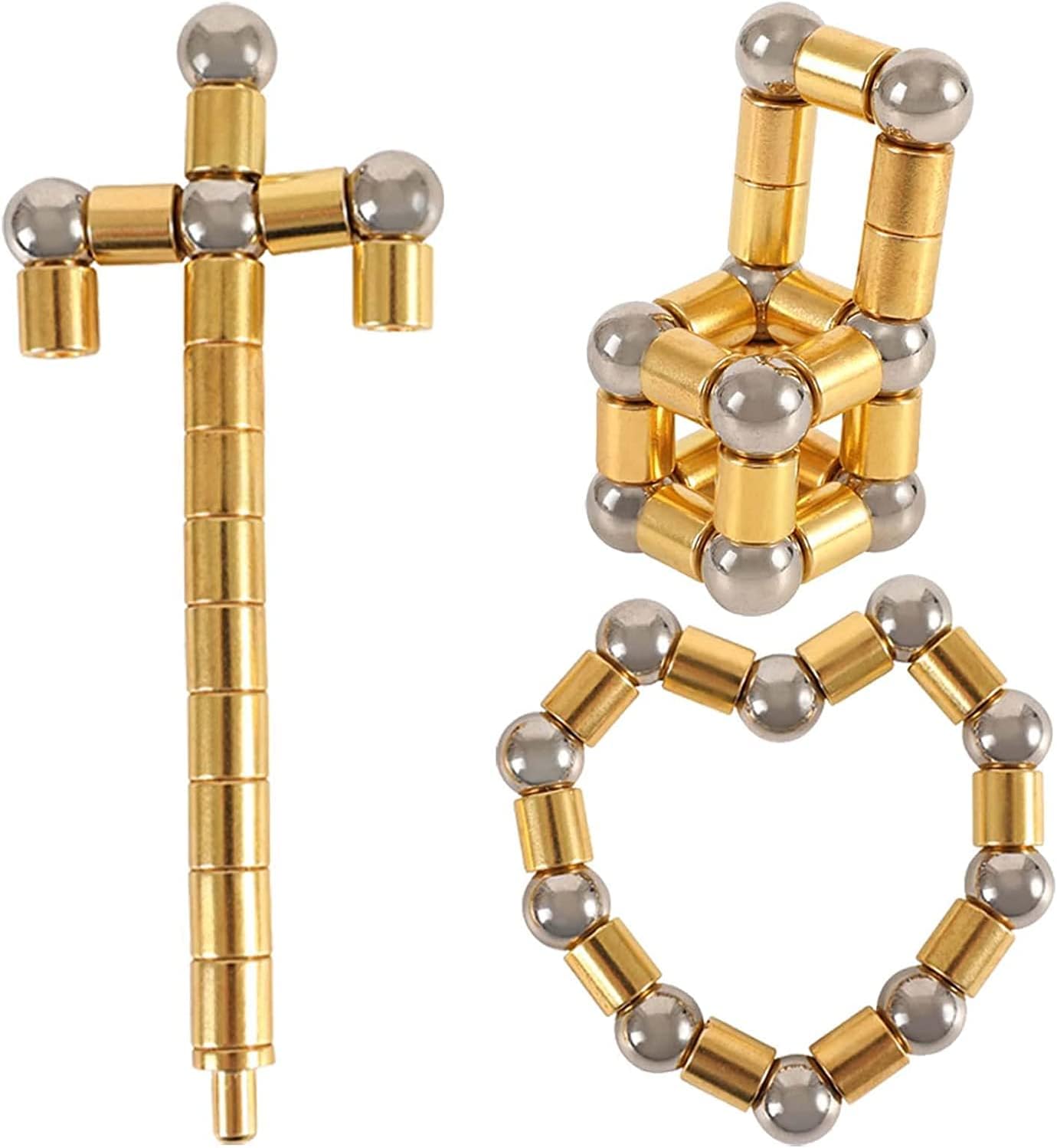 Fidget Pen,Magnetic Pen, Decompression Magnetic Toy Pen,Magnet Pen Fidget Toy Relieve Pressure Novel Toy Gift for Kids or Friends! (Big Golden)