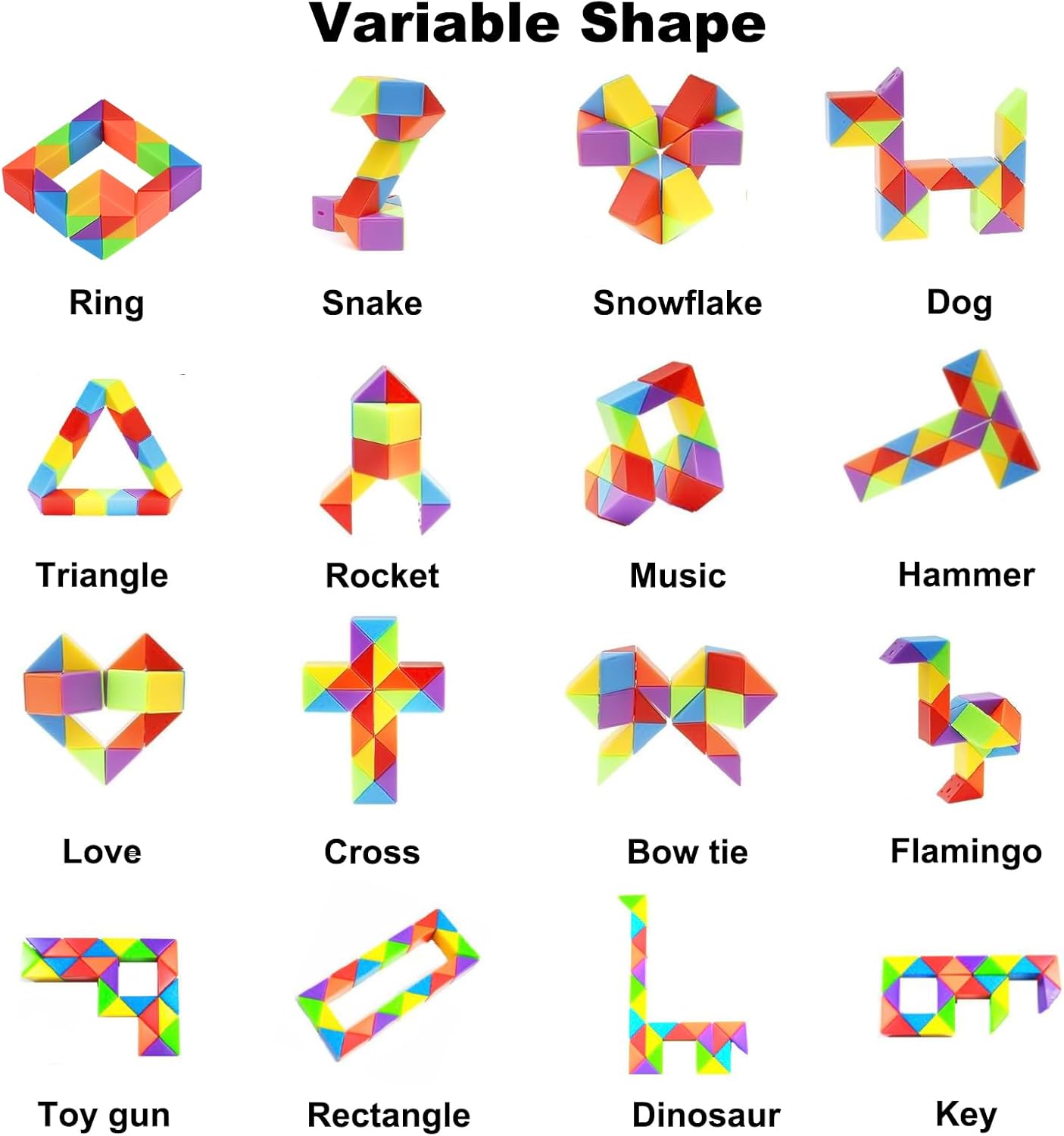 GOLDGE 24 Pack Mini Cube Puzzle Fidget Toys - Bulk Party Favors & Goodie Bag Stuffers for Kids, Travel Toys for Ages 4-8, Treasure Box Toys for Classroom, Birthday & Back to School Gifts