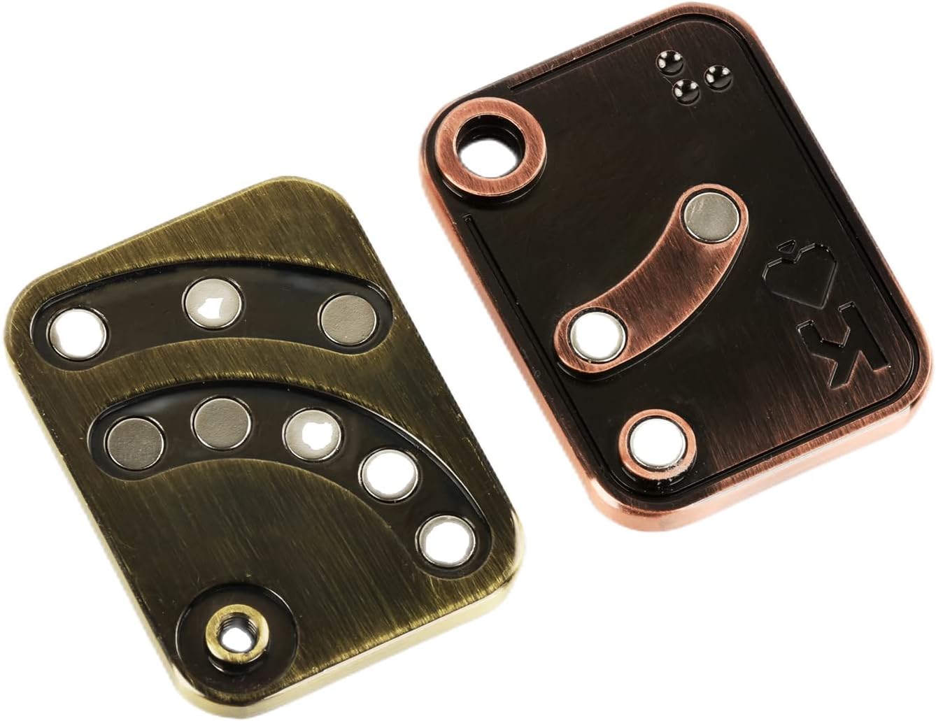 EDC Metal Fidget Slider Toys- Stress Relief EDC Fidget Slider Casual Metal Adult's Hand Toys Office Desk Toys Gifts Stress Toys for Adults(Poker-K)