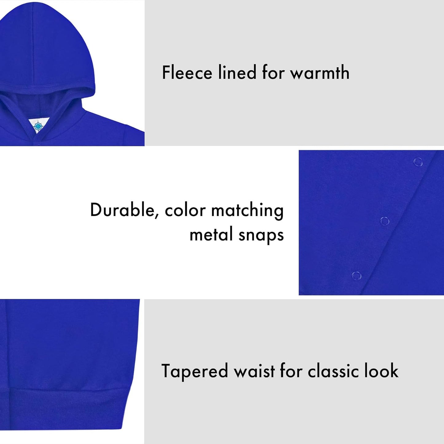 Creative Knitwear College Baby Snap Hooded Jacket - Team Logo, Multiple Colors, for Boys & Girls, (0-24 Months)