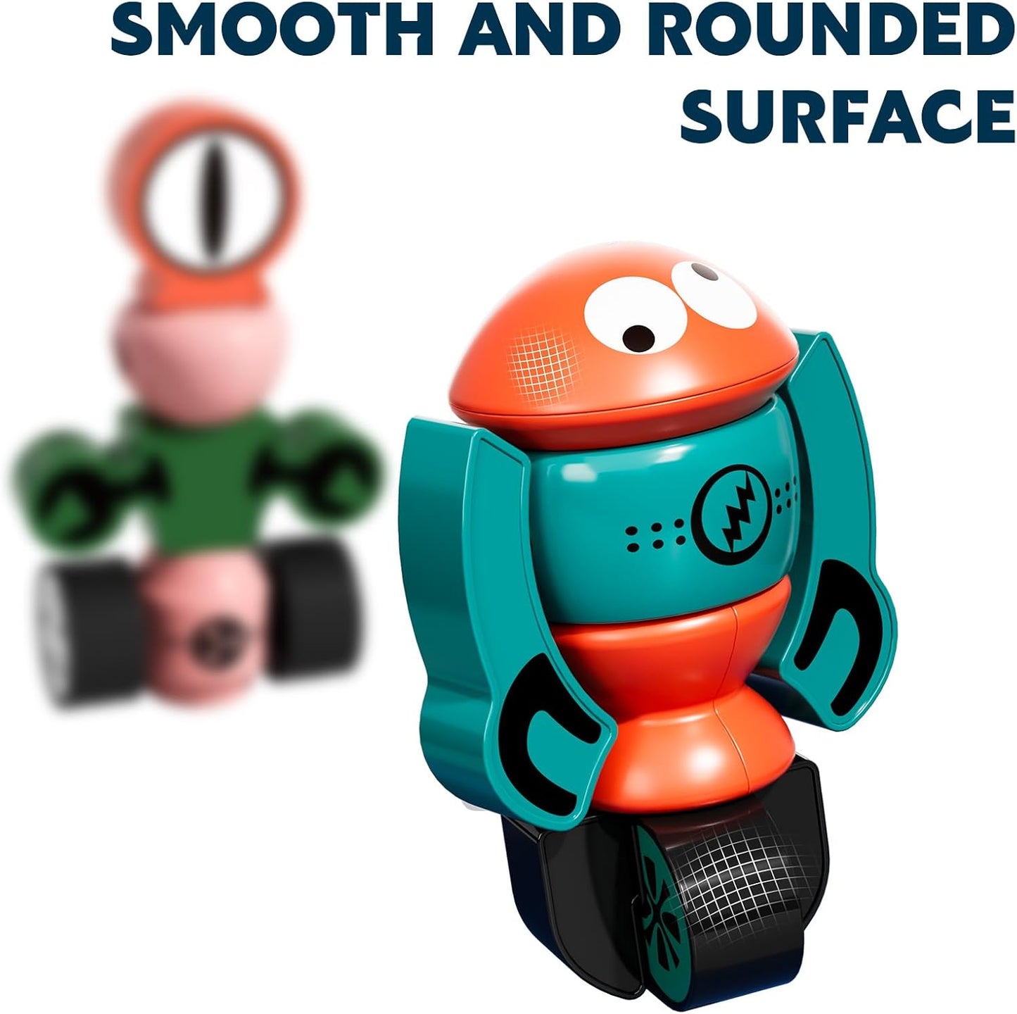 TEMI Magnets Robot Toy for 3 4 5 6 7 Year Old Boys - Transform Toys Planet Magnet Building Toys Stacking for Toddler, Learning Educational Christmas and Birthday Gifts for Kids Ages 3-7