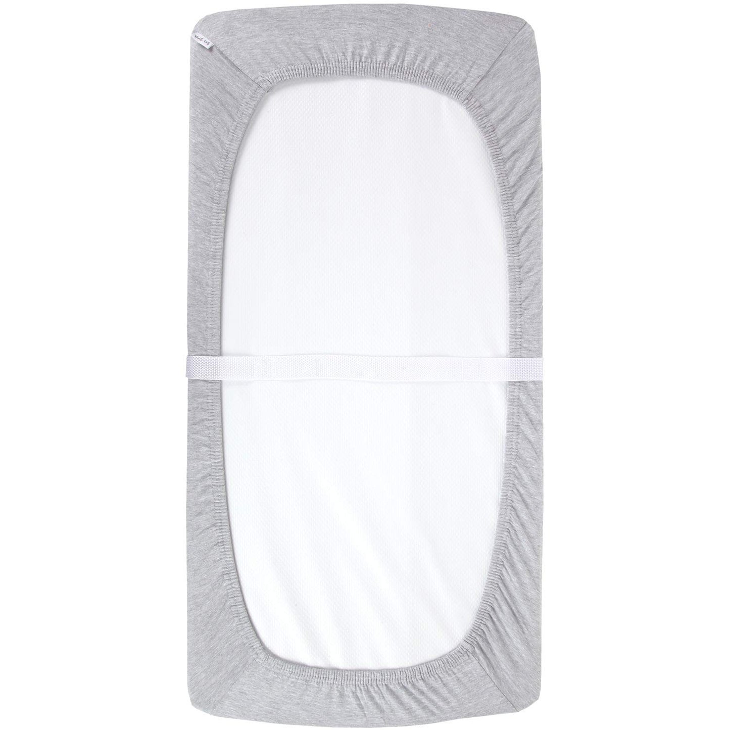 Cuddly Cubs Changing Pad Covers ??2 Pack ??Snuggly Soft Plush Cotton Changing Table Covers for Boy, Girl ??Fits Perfectly on Summer Infant and Other 16 x 32 Baby Changing Table Pads ??Heather Grey