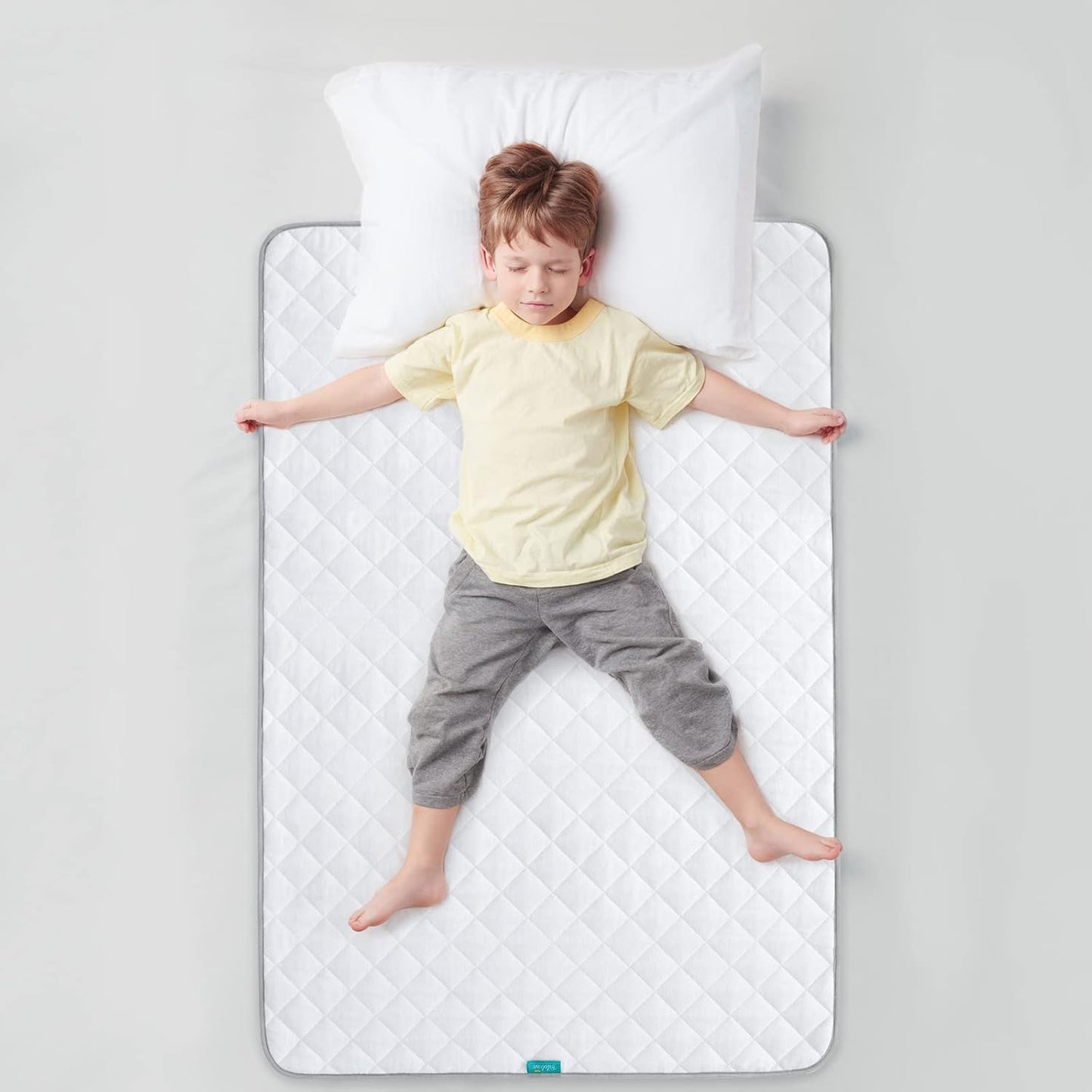 Waterproof Crib Mattress Protector 34" x 52", Non-Slip & Sturdy Mattress Pad, 4 Layers Incontinence