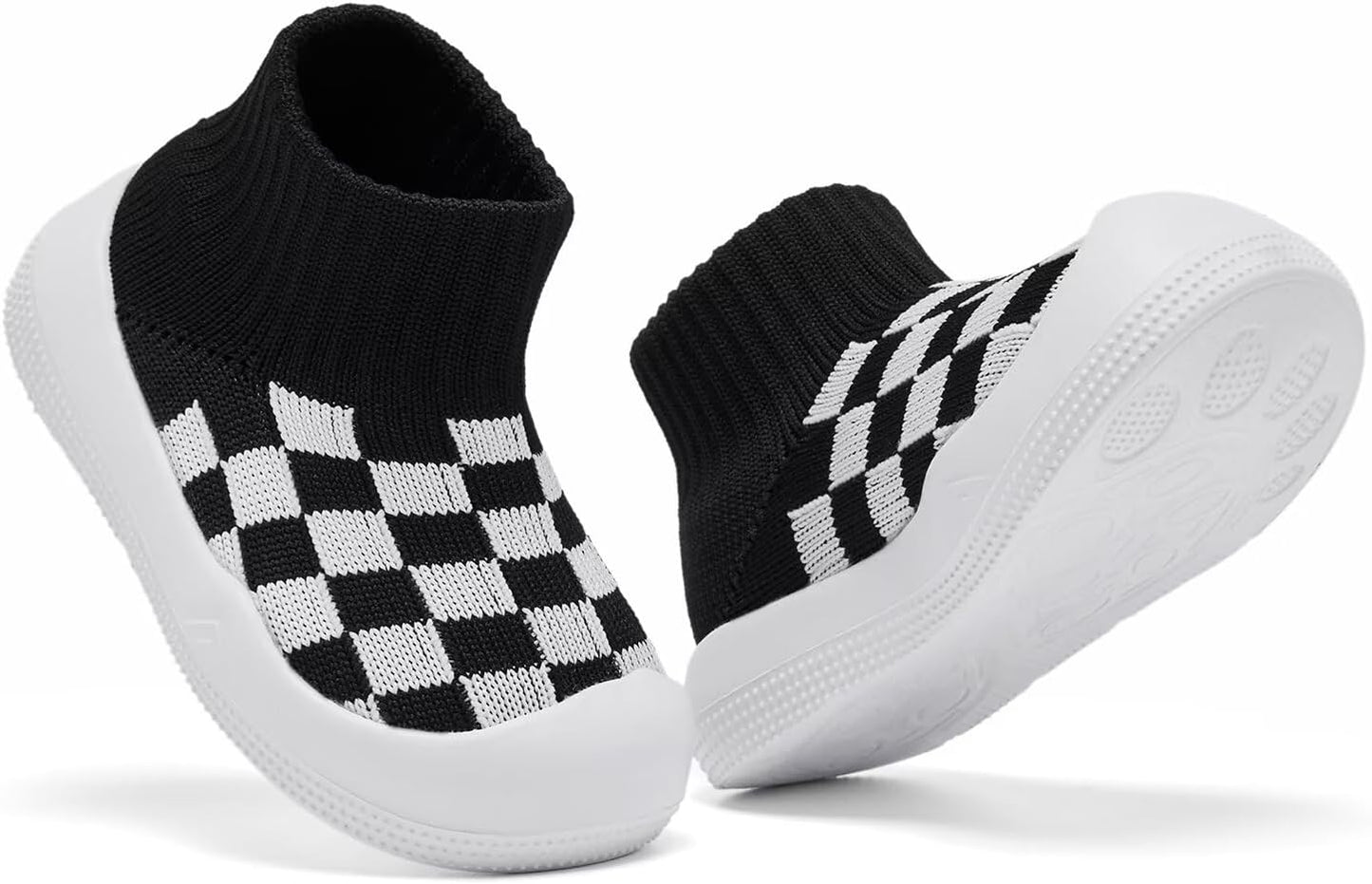 Eashi Baby Boy Girl Non-Skid Indoor Infant Walking Shoes Breathable Warm Elastic Sock Shoes with Memory Sole Protect Toes Outdoor Sneakers