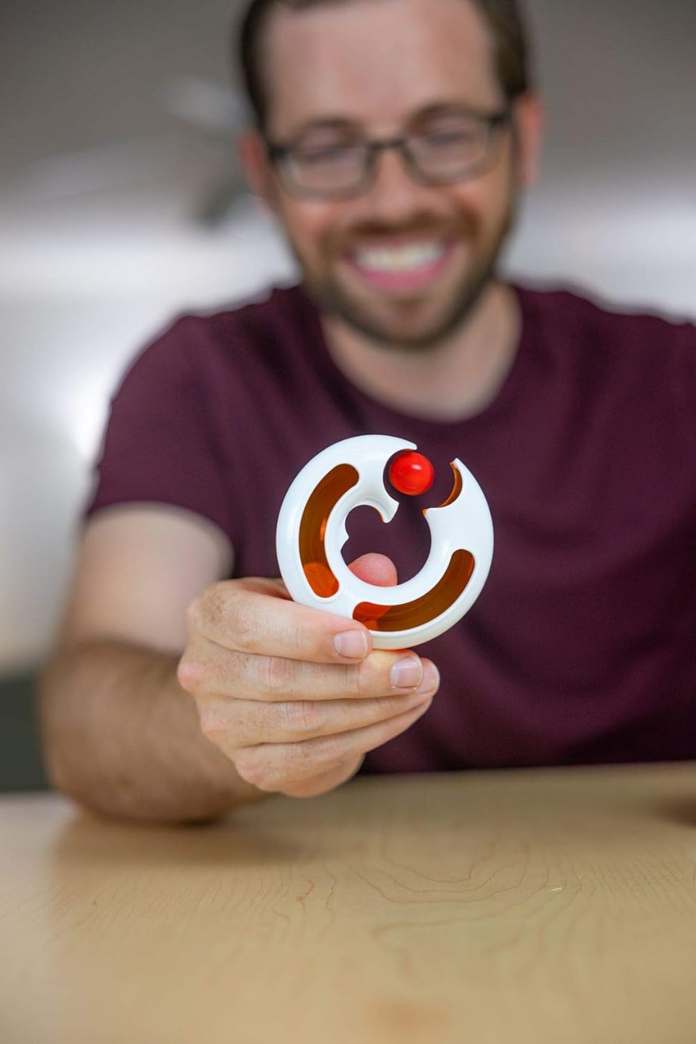 Blue Orange Toys Loopy Looper Jump- The Original Marble Spinner- Skill Fidget- for Kids Ages 8 Years and Up