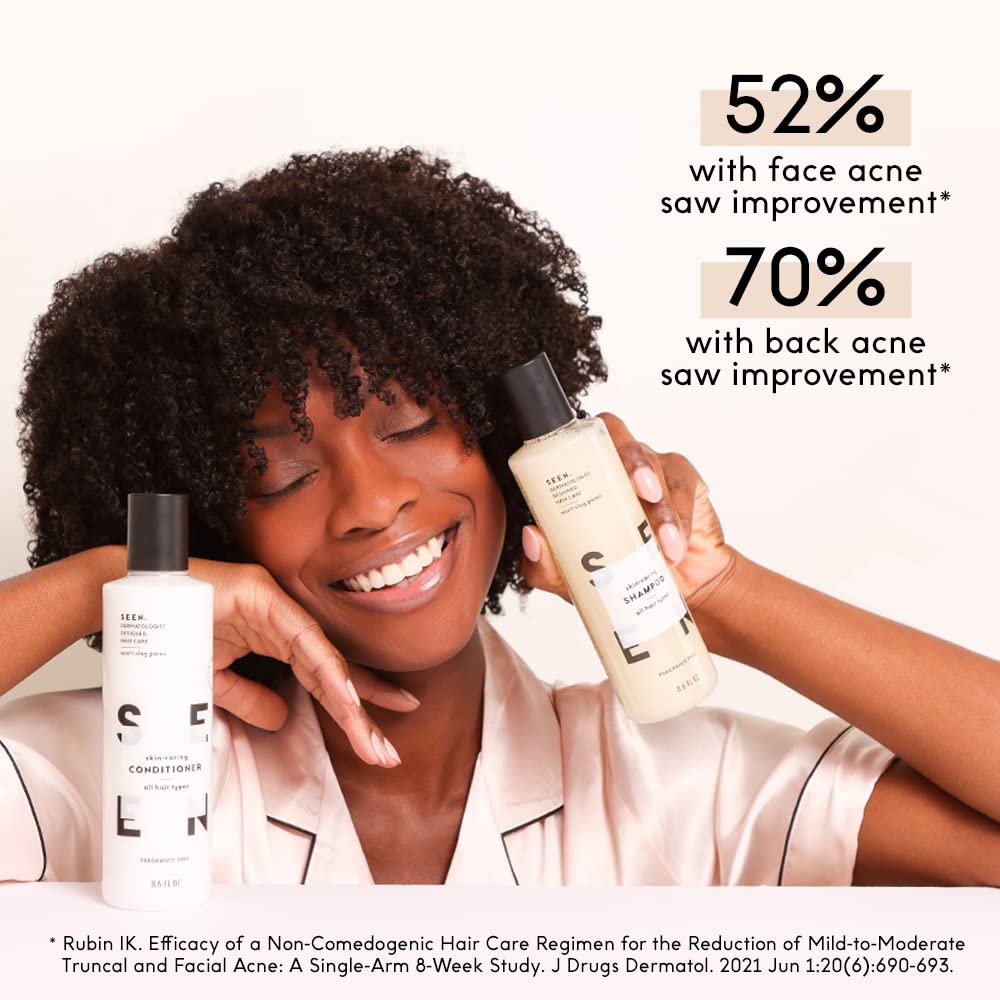 SEEN Shampoo Eco-Refill, Fragrance Free - Non-Comedogenic & Sulfate-Free Hair Shampoo