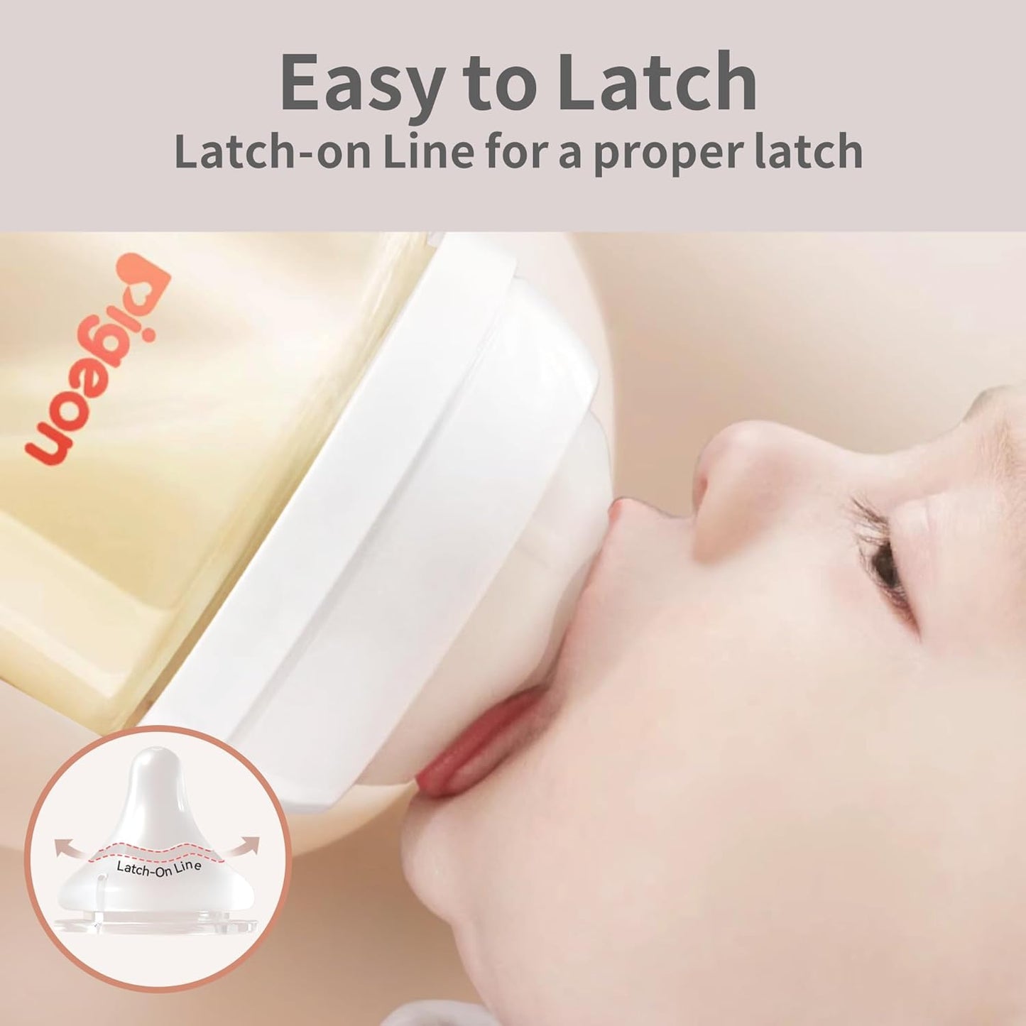 Pigeon PPSU Nursing Baby Bottle Wide Neck, Anti-Colic, Streamlined Body, Natural Feel, Easy to