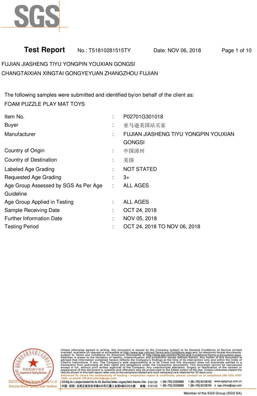 MQIAOHAM® 18 Pieces Puzzle Play Mats, Soft Baby Play Mat, Kids Interlocking Foam Floor Tiles, Toddlers Carpet Playmats G301018-101109112