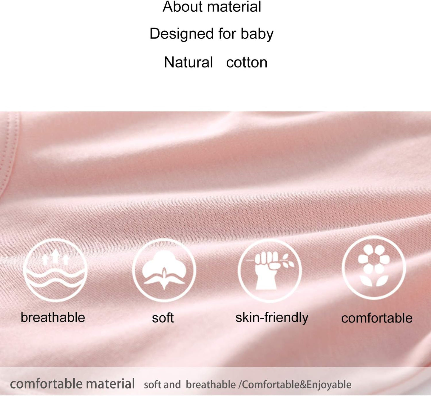 pureborn Baby Boys Girls Bodysuit Super Soft Cotton Romper 0-24 Months