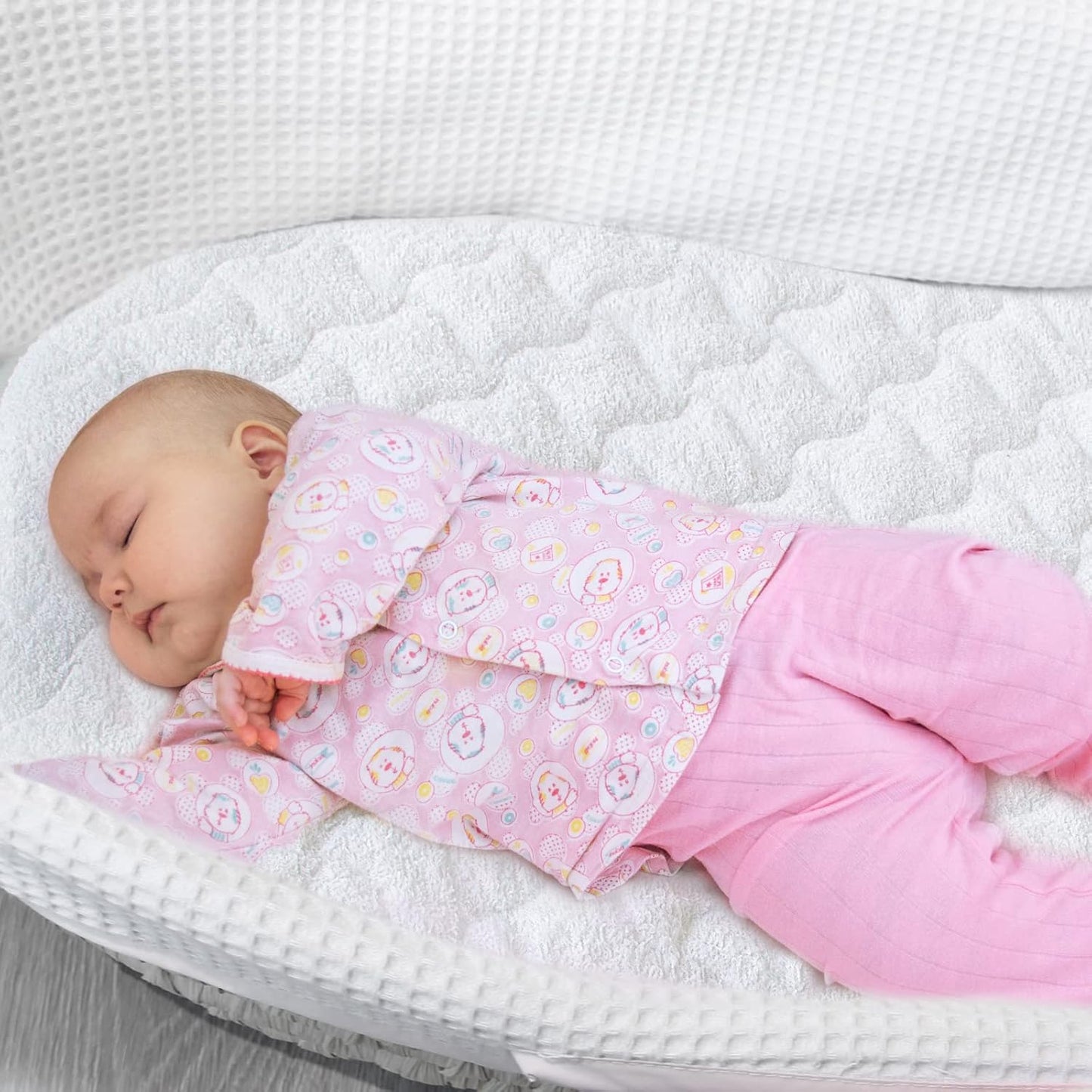 Bassinet Mattress Pad Cover 32" x 16" - Fit for Dream On Me Karley(Plus), Delta Children Deluxe, ANGELBLISS 3 in 1 Rocking, Safety 1st Bassinet, Waterproof Bassinet Mattress Protector