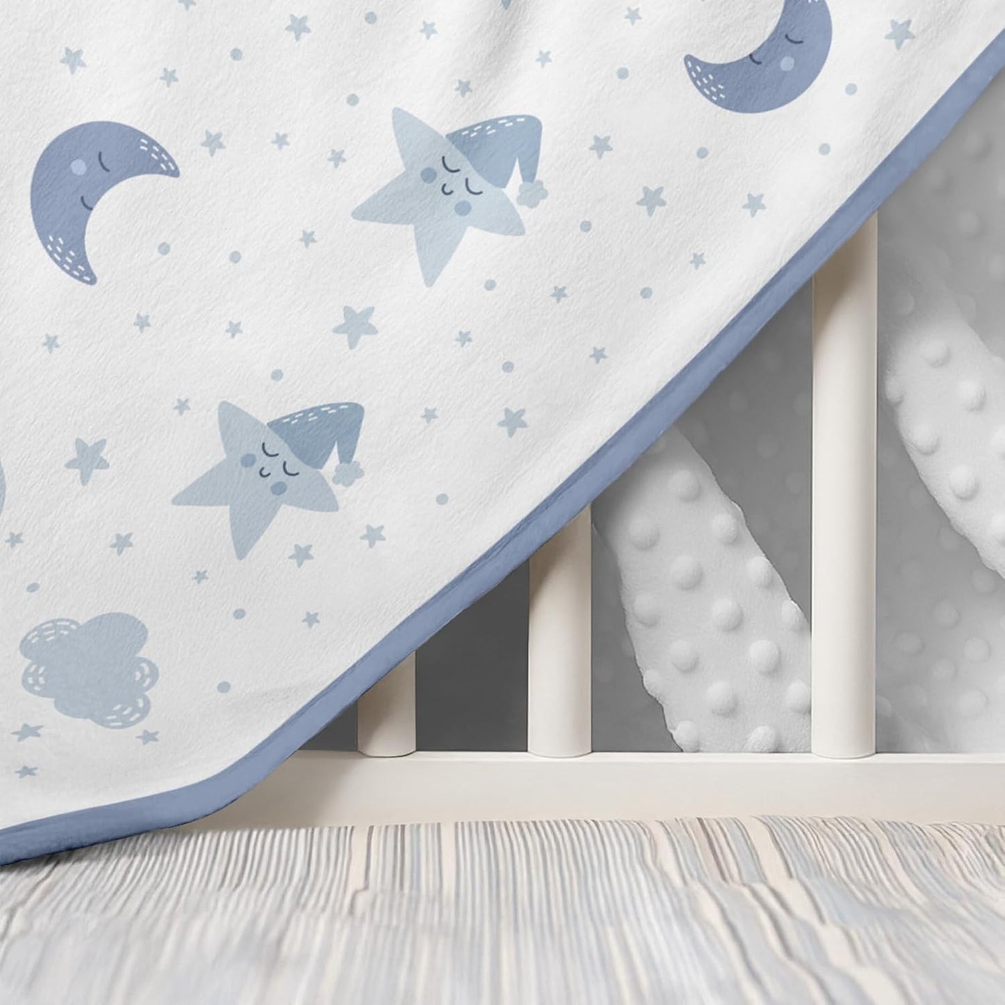 Star Baby Blanket 30 x 40 Inches for Boys Girls, Toddler Newborn Infant, Soft Plush Receiving