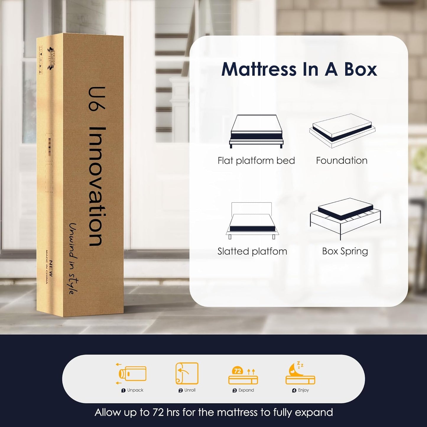 12 Inch Gel-Infused Memory Foam Mattress Twin Size,Medium Soft with Removable Washable Cover Cooling Gel Bed in a Box,CertiPUR-US Certified,38"X75"X12" Navy Blue