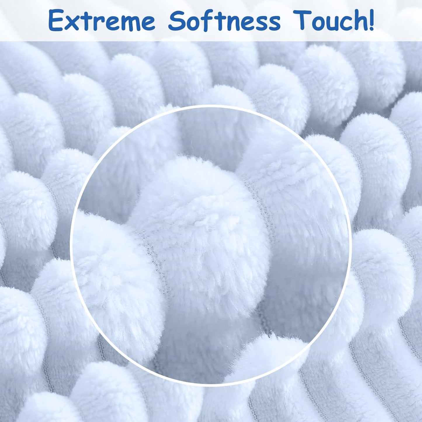 Soft Fleece Baby Blanket Ultra Cozy Blue Baby Blankets for Boys Warm and Lightweight Infant Toddler