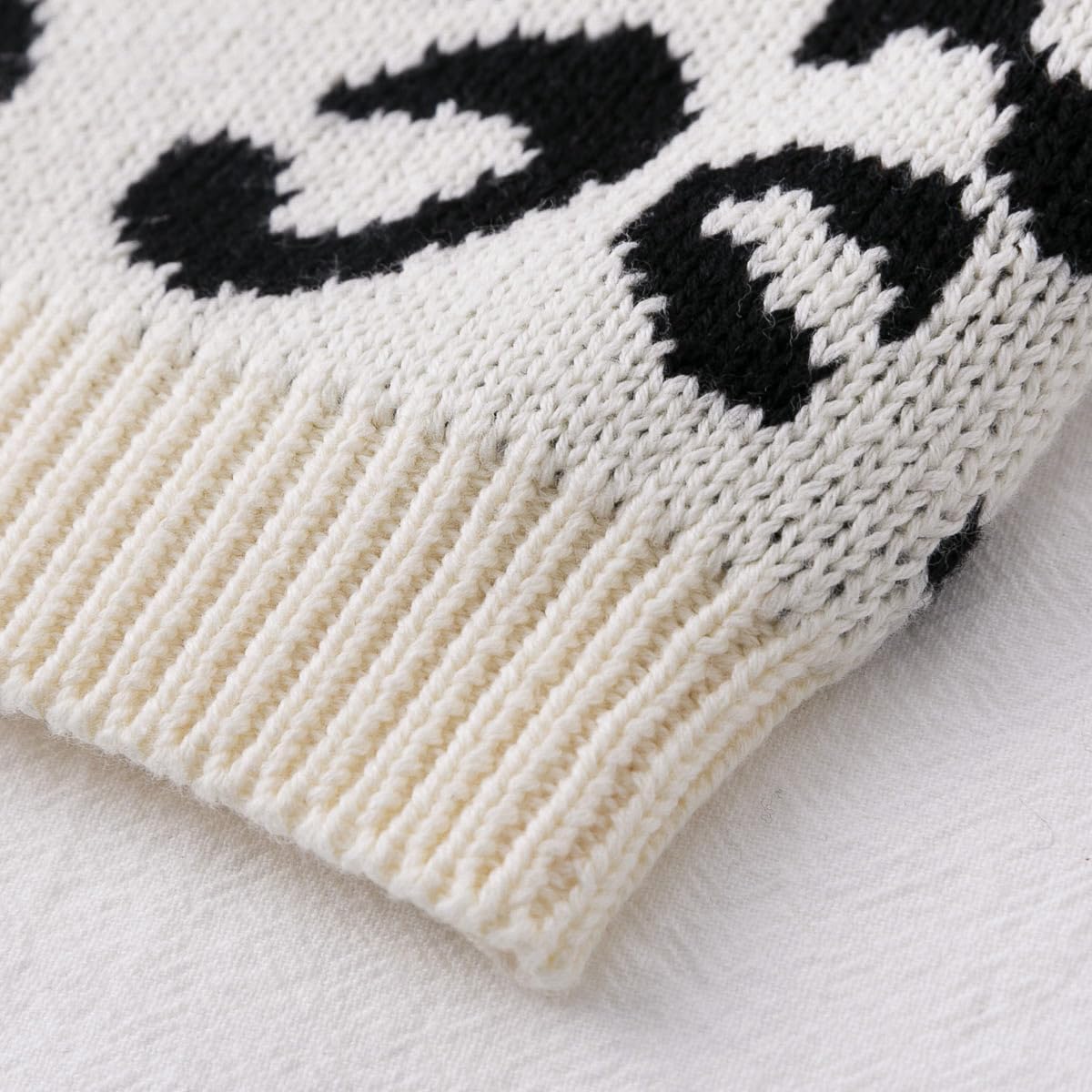 Simplee kids Baby Sweater Animal Leopard Printed Baby Cardigan for Autumn Fall…