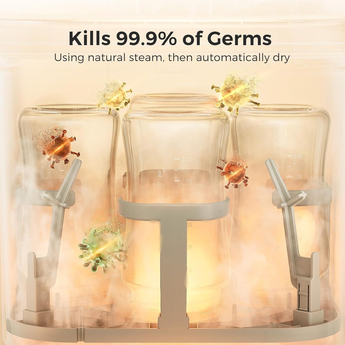 Momcozy KleanPal Pro Baby Bottle Washer, Sterilizer & Dryer - All-in-One Cleaning Machine for