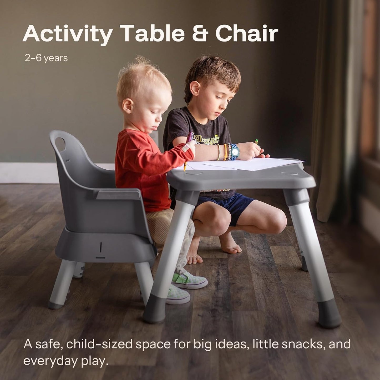 HARPPA 6 in 1 Baby High Chair, Convertible Infant Feeding Chair for Babies & Toddlers Table, Dining