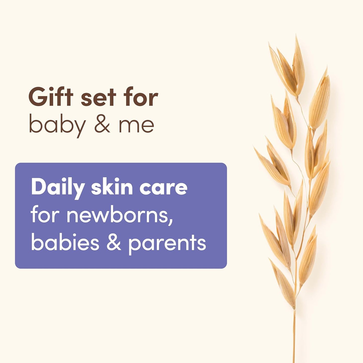 Aveeno Baby Bathtime Solutions Mommy & Me Gift Set, Baby Wash & Shampoo, Calming Bath, Daily