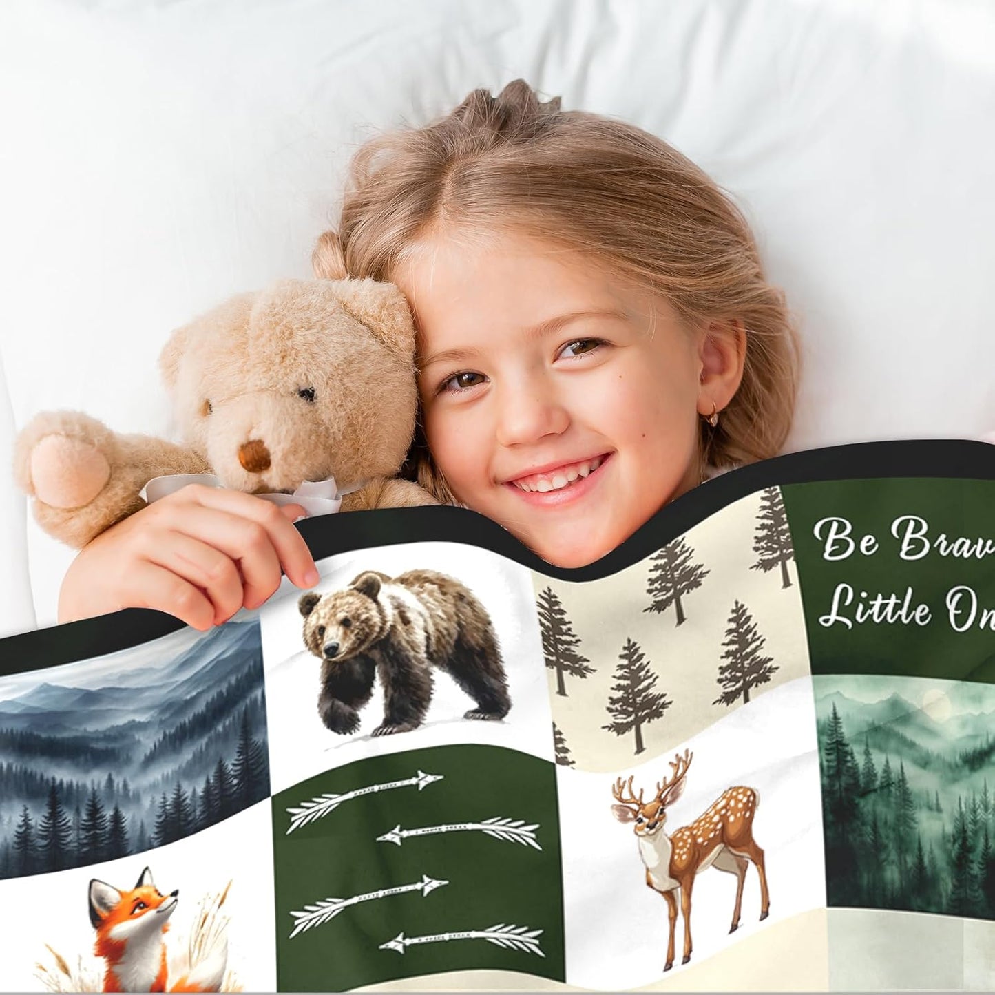 Ship Next Day, Personalized Baby Blankets - Printed in USA, Custom Name Blanket, Baby Blanket with