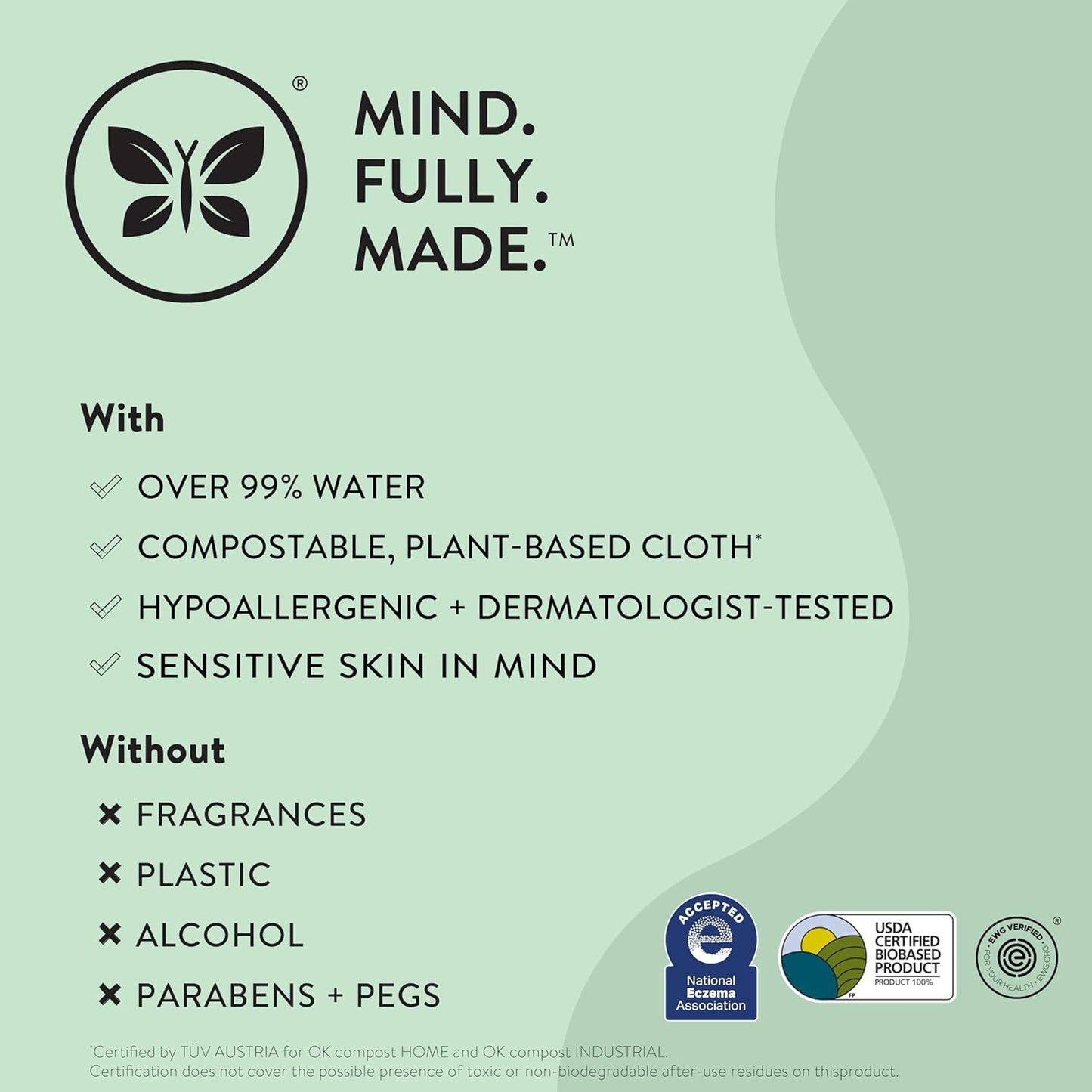 The Honest Company Clean Conscious Multi-Use Wipes | Hypoallergenic + Unscented for Sensitive Skin | Over 99% Water, Compostable, Plant Based, Baby Wipes | Rose Blossom, 576 Count