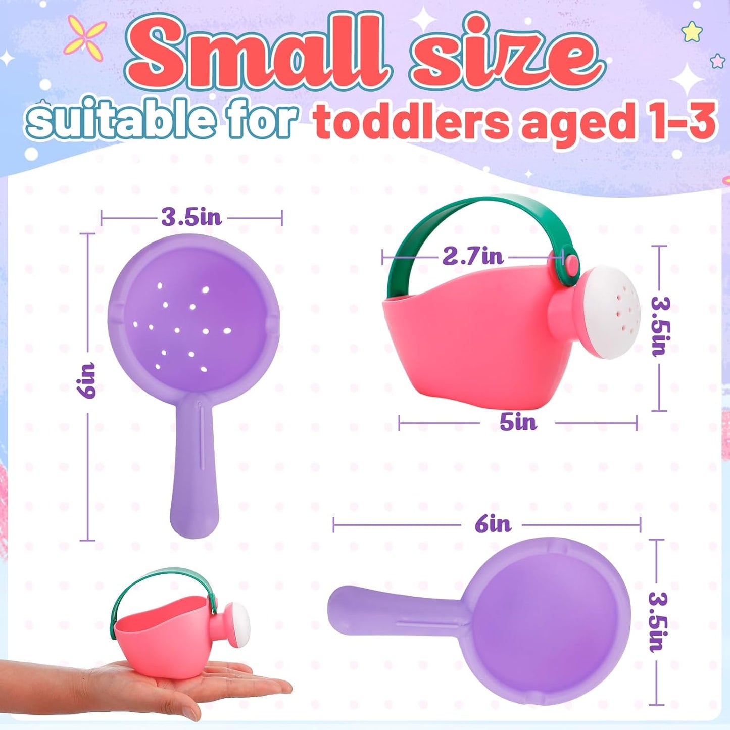 Small Soft Bath Toys for Toddlers 1-3 - Super Easy to Clean Water Table Toys Baby Tub Swimming Pool