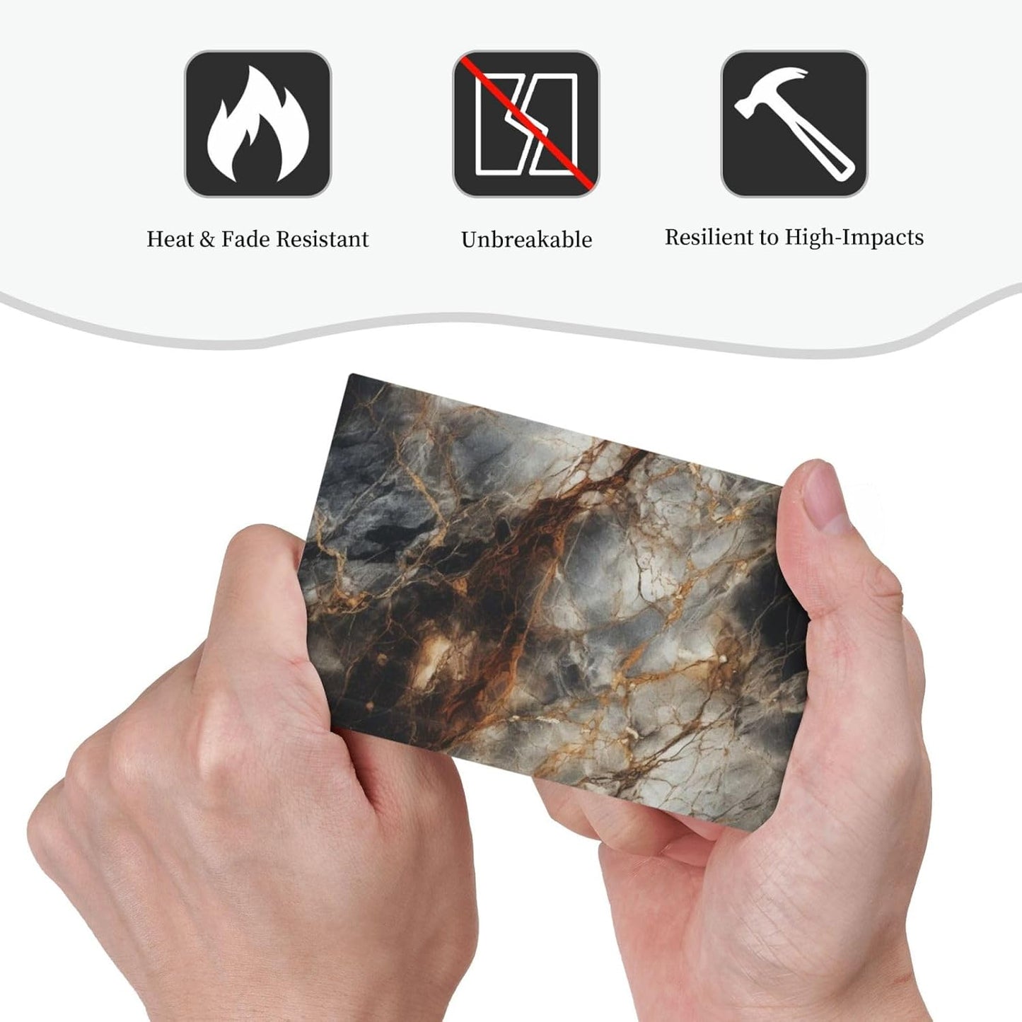 Brown Marble Granite Golden Lines Print Light Switch Cover Plate 1 Gang No Device Blank Electrical Wall Plates Faceplate Decorative Switch Plate for Bathroom Kitchen Decor