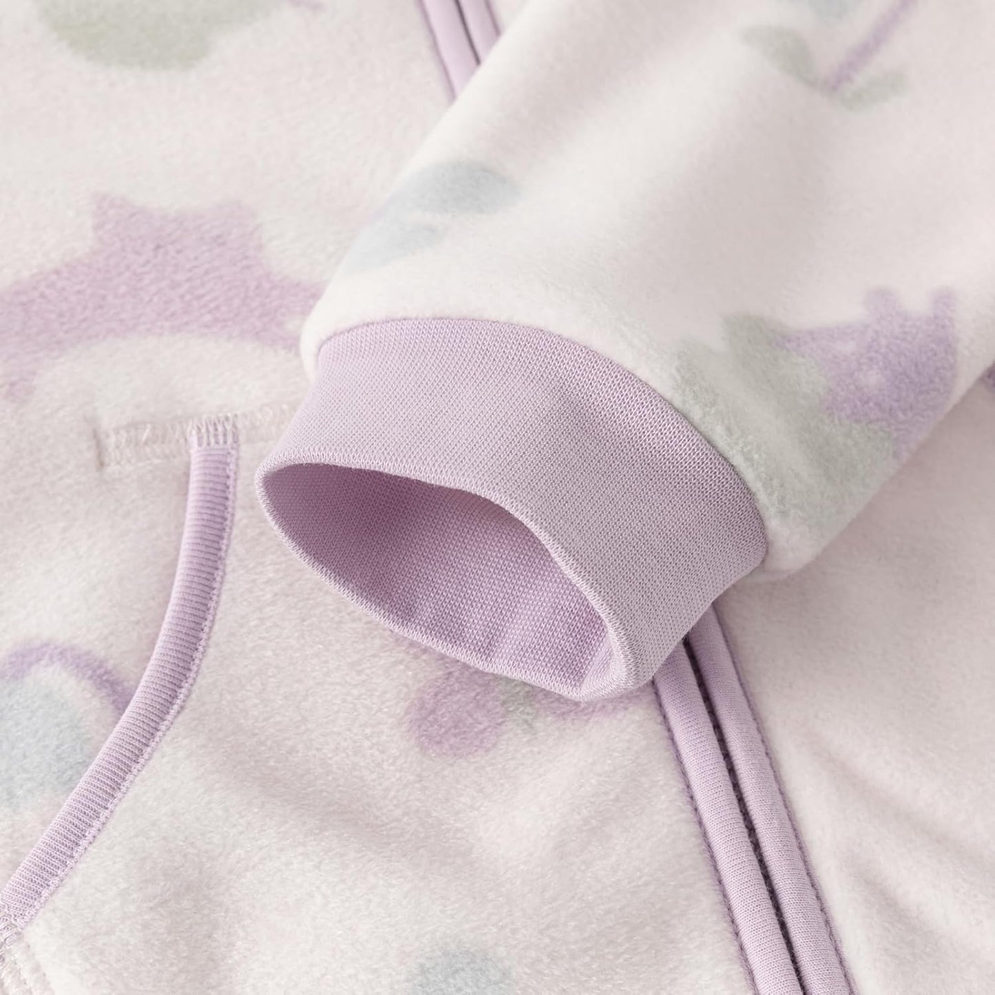 DAVE & BELLA Kids Printed Polar Fleece Jacket Toddler Baby Boys Girls Zip Up Long Sleeve Spring Fall Warm Outerwear Coat