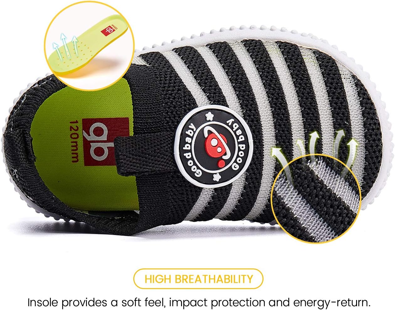 BMCiTYBM Baby Shoes Boy Girl Infant Sneakers Non-Slip First Walkers 6 9 12 18 24 Months