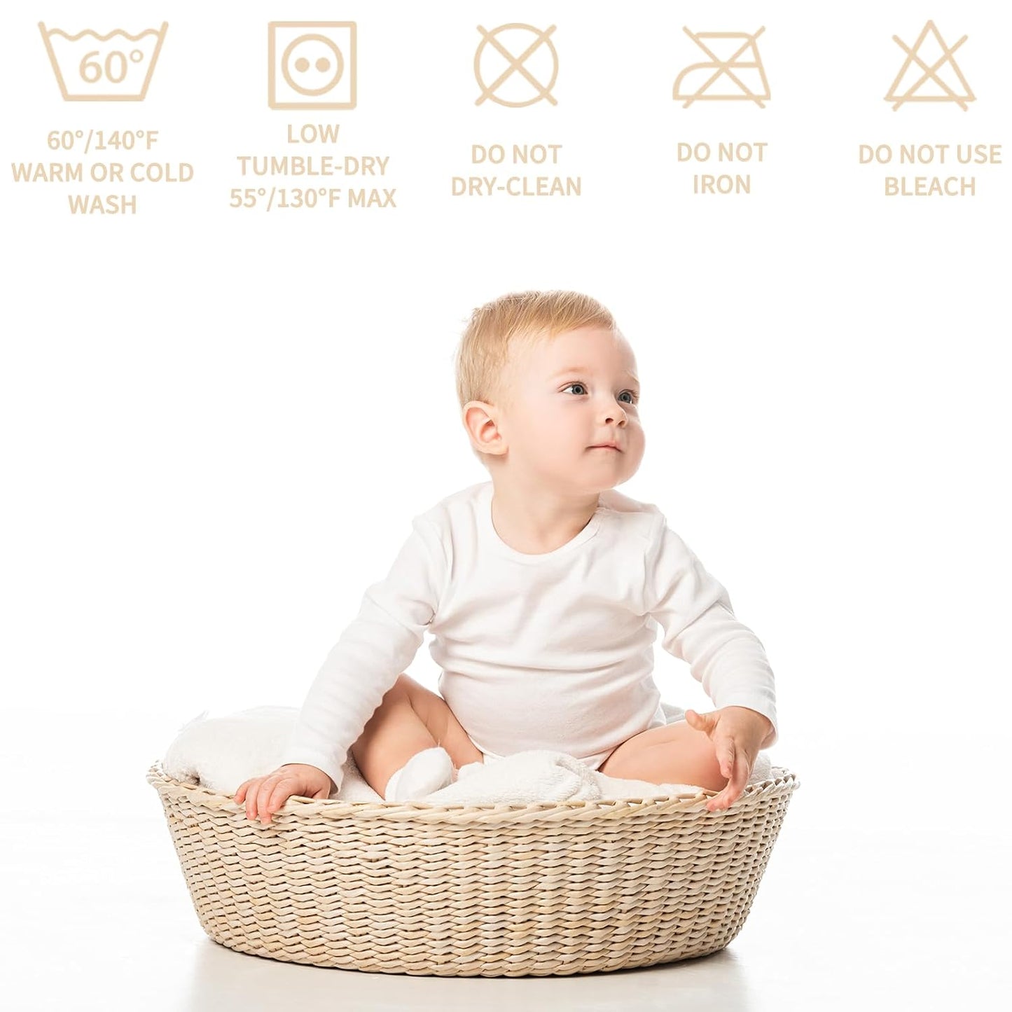 BEDLORE Waterproof Mattress Protector Crib, 2 Pack Soft Mattress Pad, Noiseless Machine Washable