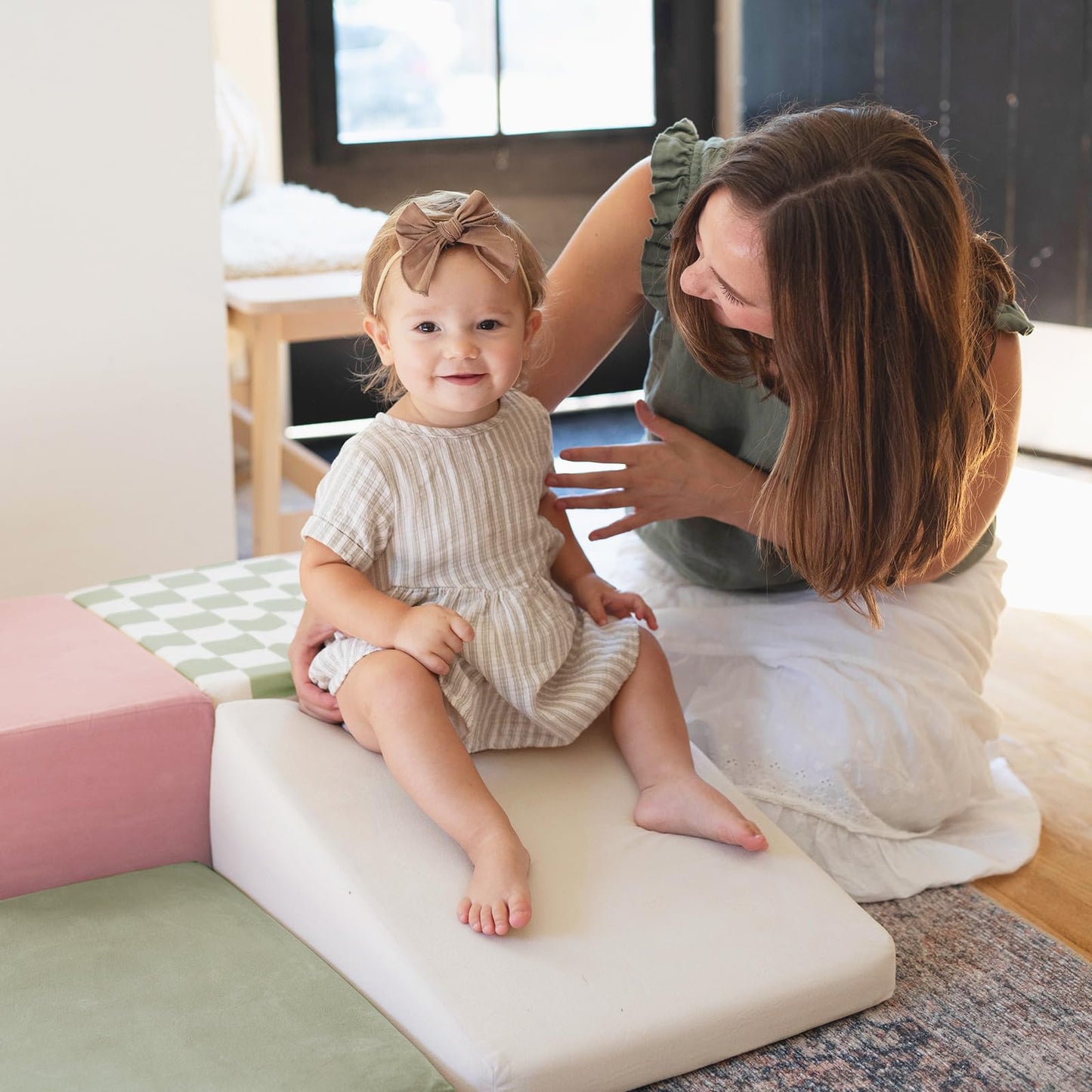 Tiny Land Soft Foam Climbing Blocks for Toddlers, 6-Piece Foam Blocks
