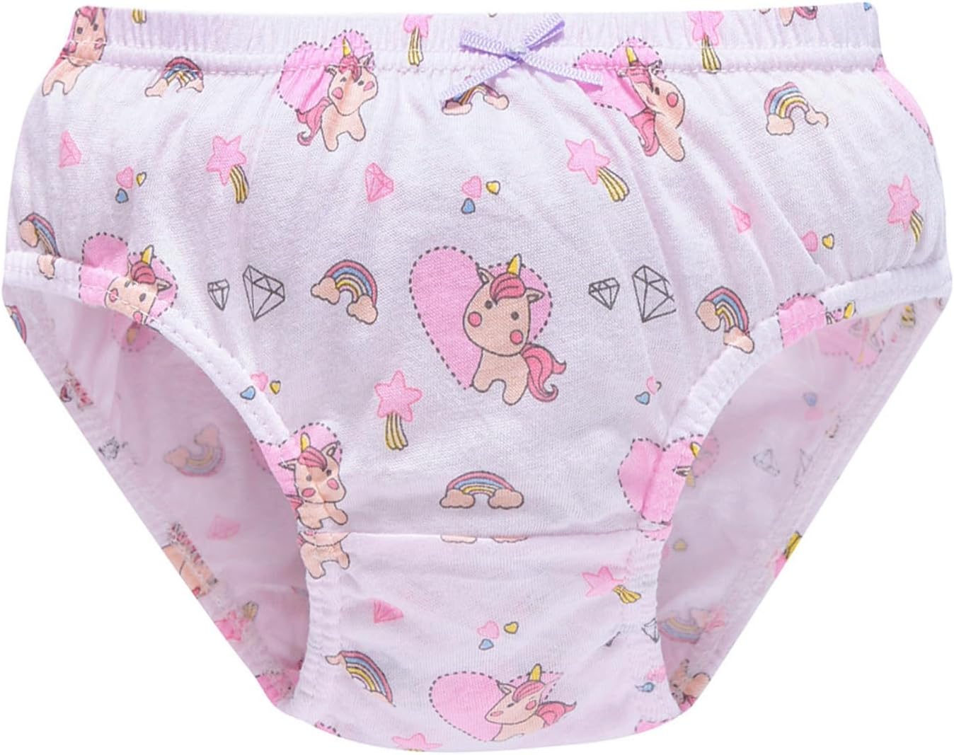 CHUNG Toddlers Little Girls Cotton Briefs Panties Pack of 5/6 Print Underwear 2T-10Years