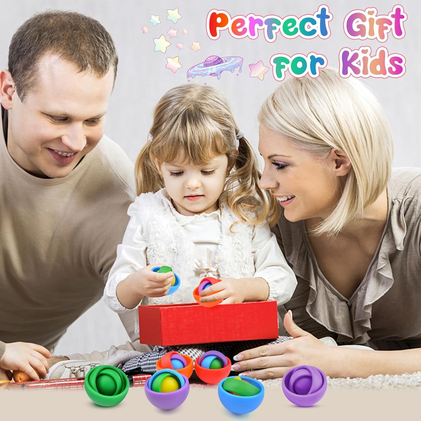 Fidget Toys for Kids, Fidget Stocking Stuffers for Adults, Gifts for Boys Girls Teens Kids Christmas New Year, ADHD Autism Stress Relief Finger Toys Classroom