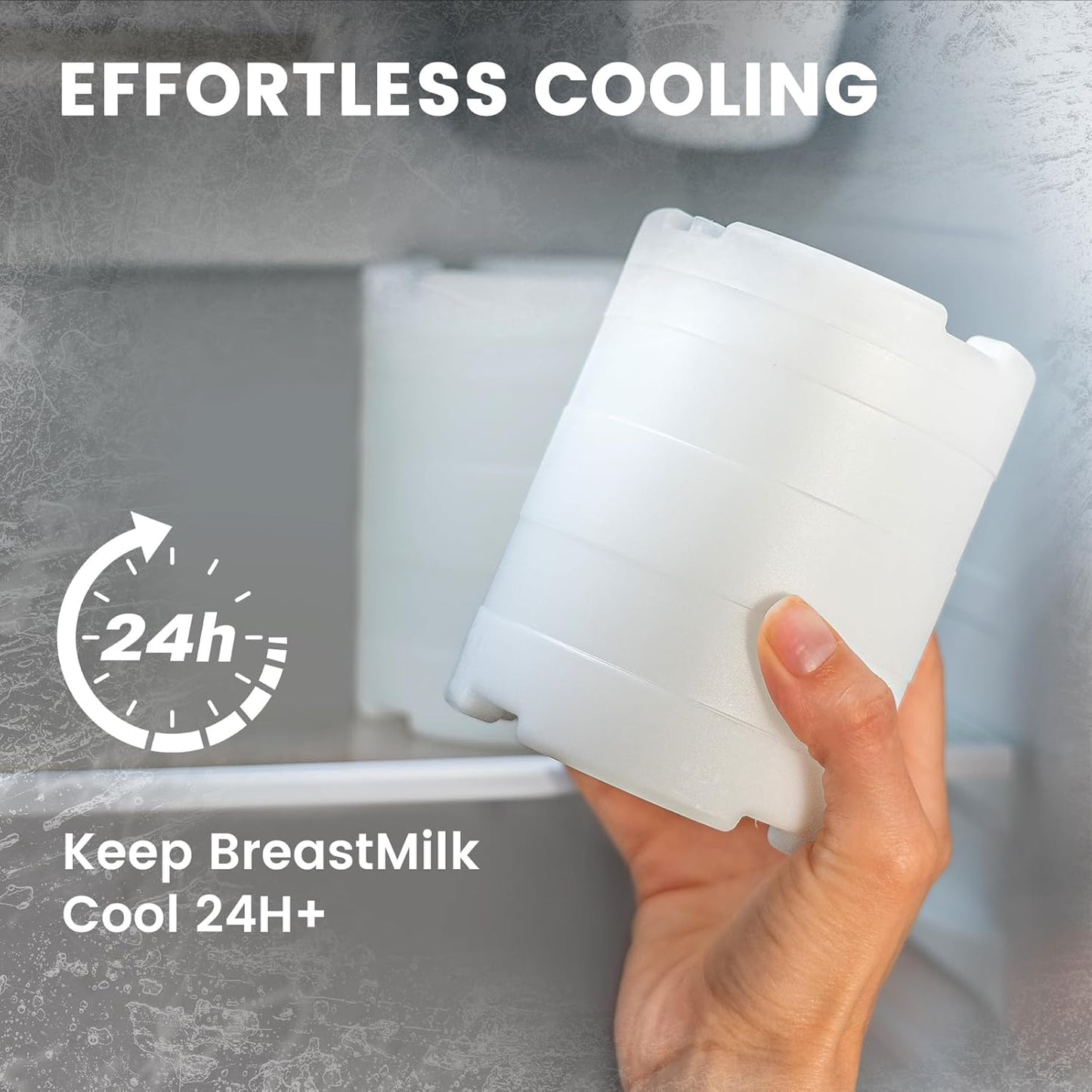 22oz Breast Milk Cooler for Work and Travel, 24 Hours All-Day Cooling, Large Capacity Portable