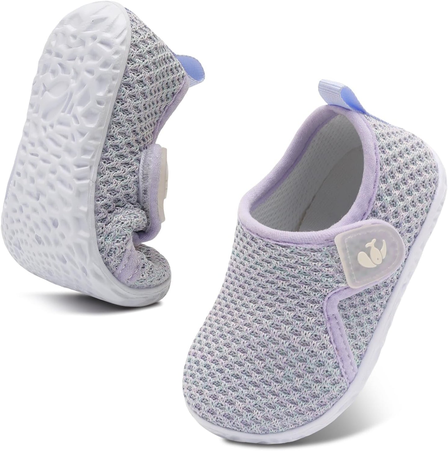 FEETCITY Baby Boys Girls First Walking Shoes Infant Sneakers Crib Shoes Breathable Lightweight Slip On Shoes