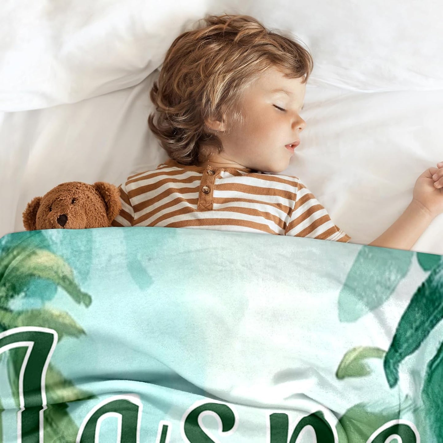 Ship Next Day, Personalized Baby Blanket - Printed in USA, Custom Baby Blanket with Name