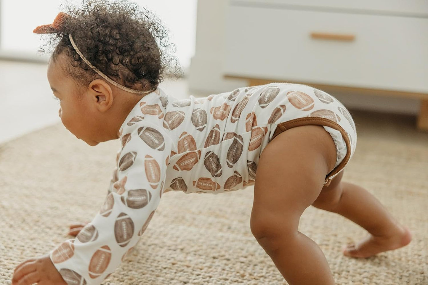 Copper Pearl Long Sleeve Bodysuit Baby: Ultra Soft Baby for Newborns, Boys, and Girls - Stylish, Comfortable, Overlap Shoulders, Premium Knit Fabric - 12-18 Months, Blitz