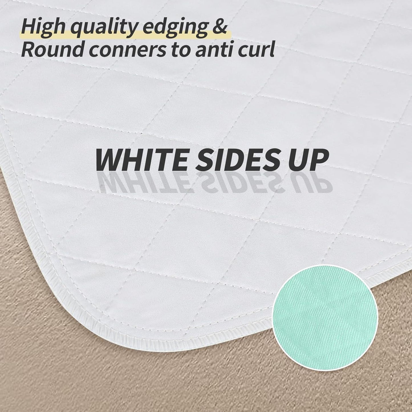 CoolShields Waterproof Bed Pads Incontinence 34'' x 52'' (1 Pack) Washable Reusable Bedwetting
