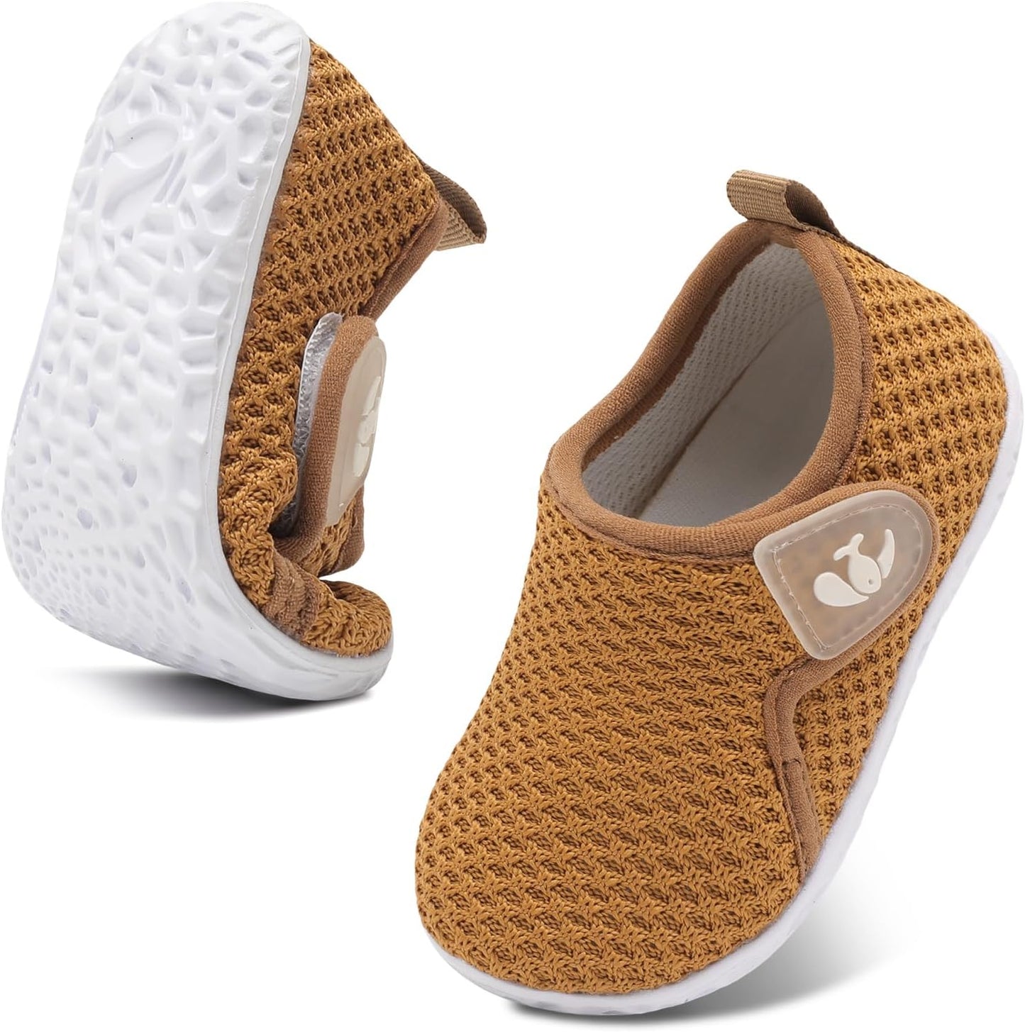 FEETCITY Baby Boys Girls First Walking Shoes Infant Sneakers Crib Shoes Breathable Lightweight Slip On Shoes