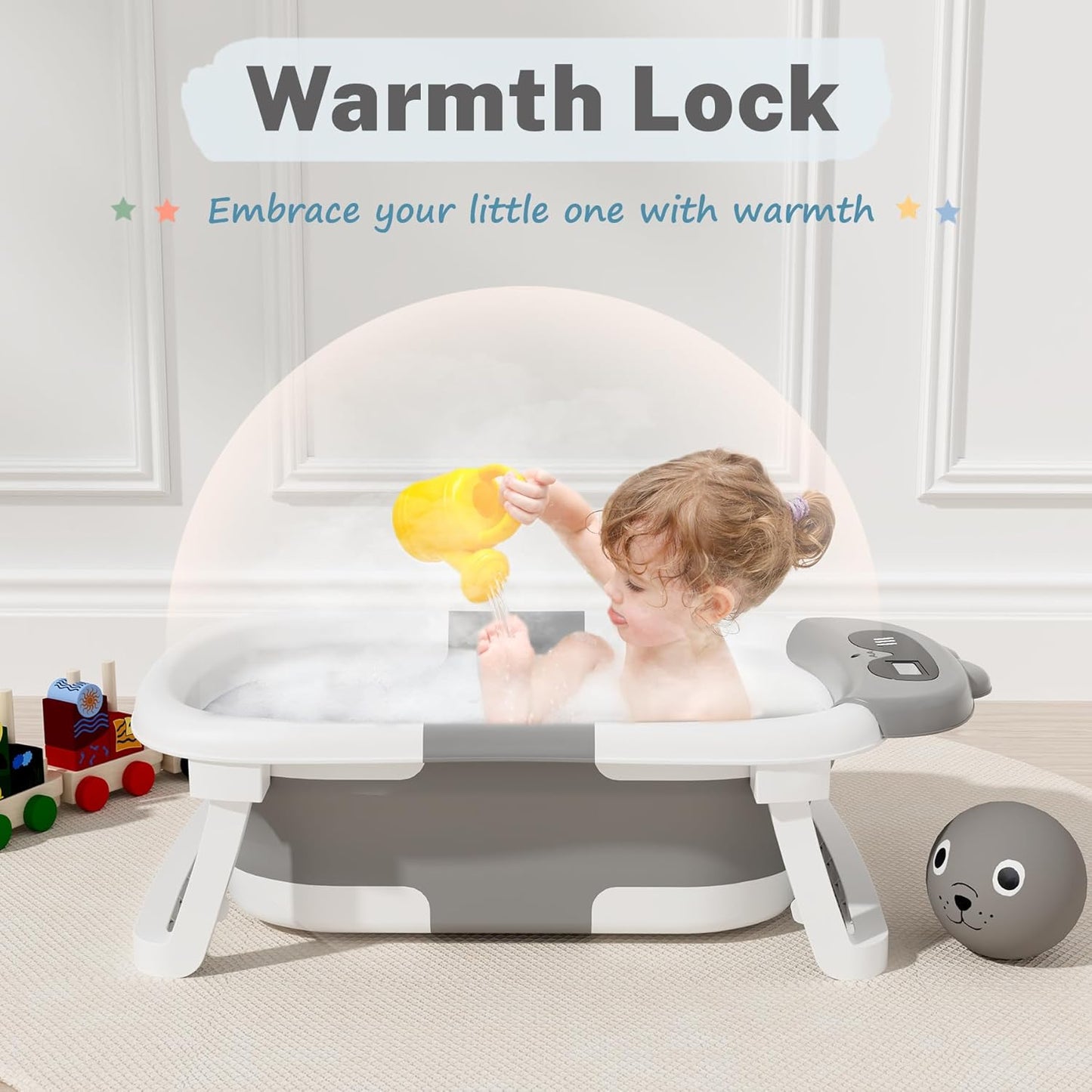 AVIDOR Baby Bathtub,Collapsible Bathtub for Newborn to Toddler,Durable Essential Infant Bath