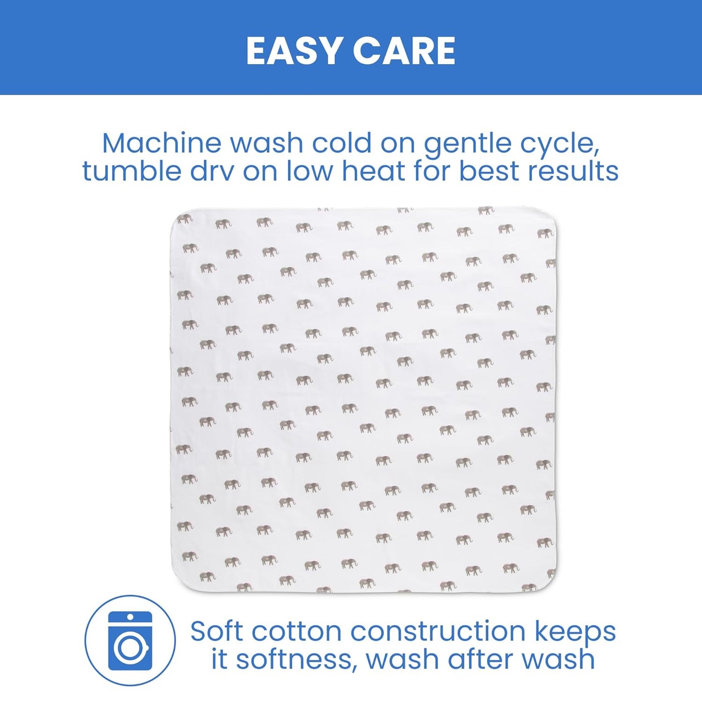 Delta Children 100% Cotton Flannel Baby Receiving Blankets for Girls and Boys – 30x30 Inches (Pack