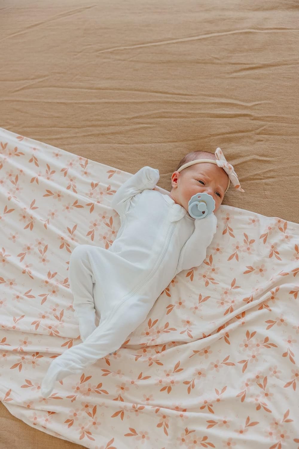 Copper Pearl Baby Swaddle Blanket - Premium Knit Baby Blanket, Large Soft Stretchy Receiving