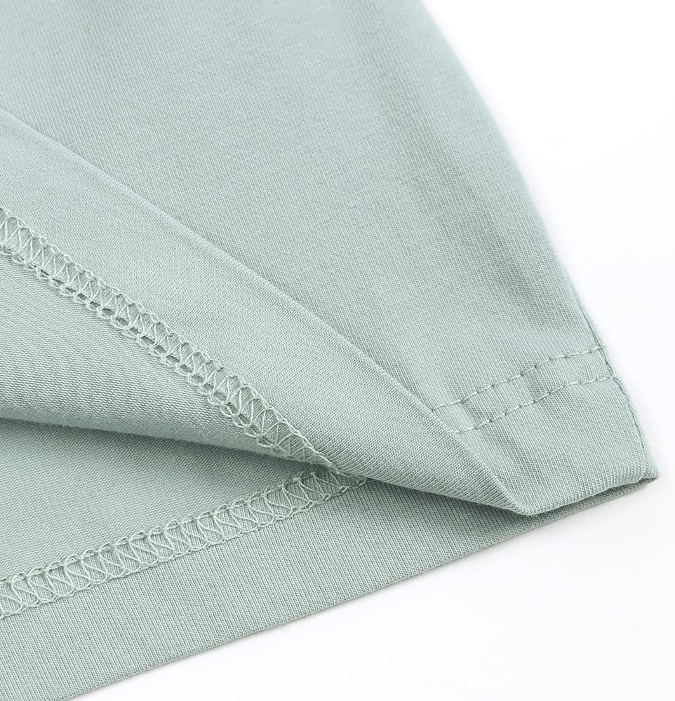 Baby Boys Girls Cotton T-Shirts 3Pack Solid Color Short Sleeve Tee Summer Crewneck Tops for Toddler Kids