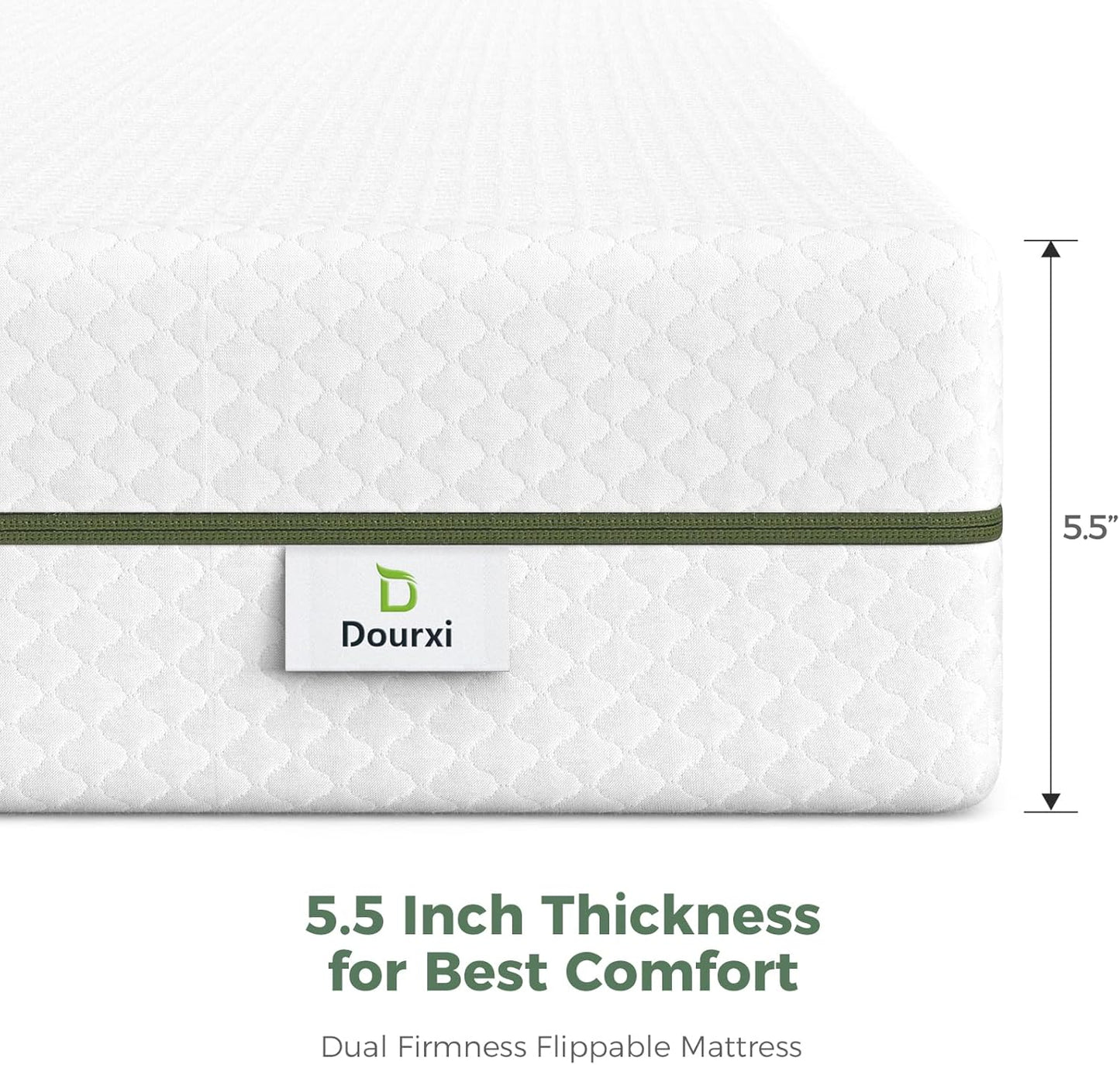Crib Mattress, Dual-Sided Comfort Baby and Toddler Mattress with Gel Memory Foam and Removable